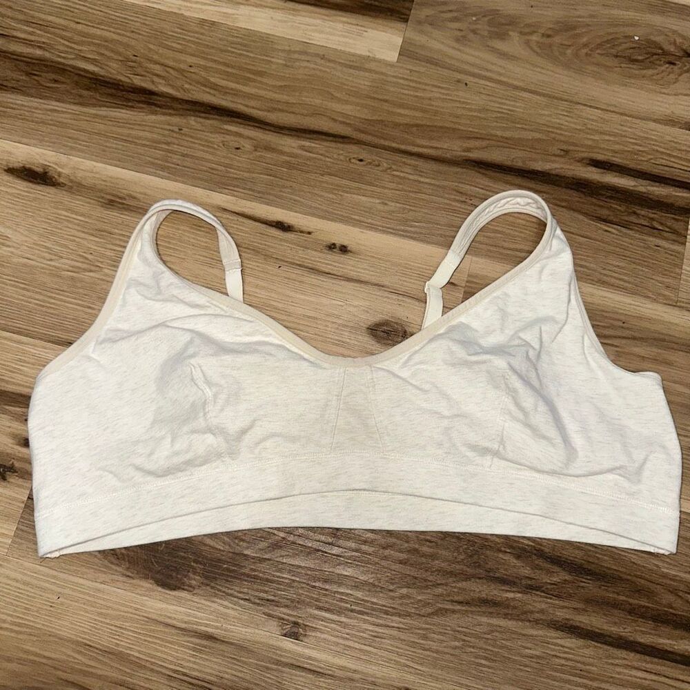 Torrid 5x Cream wireless lounge jersey knit bra